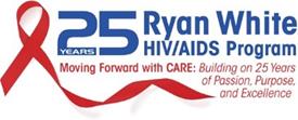 25 year Ryan White logo