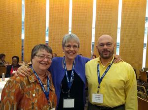 Kathie, CM and Joe at AIDS Watch