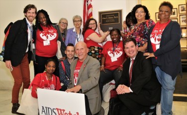 AIDS Watch delegation with Rep Adam's office